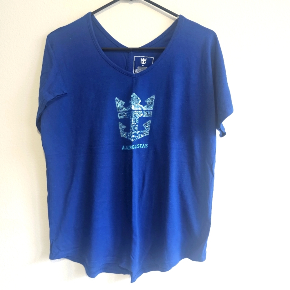 Royal Caribbean Allure Of The Seas Sequin Short Sleeve Medium